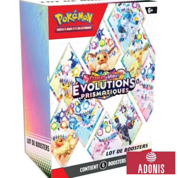 POKEMON BUNDLES 6 BOOSTERS 8.5 ÉVOLUTIONS PRISMATIQUES (FR)