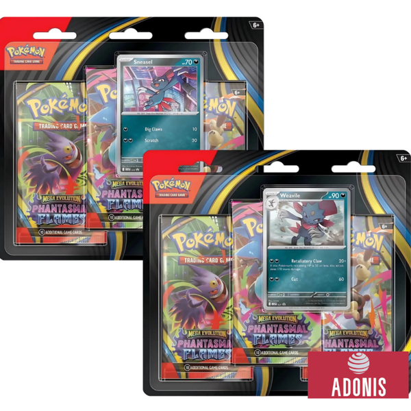 TRIPACK BOOSTERS MEGA EVOLUTION FLAMMES FANTASMAGORIQUES ME2 ME02