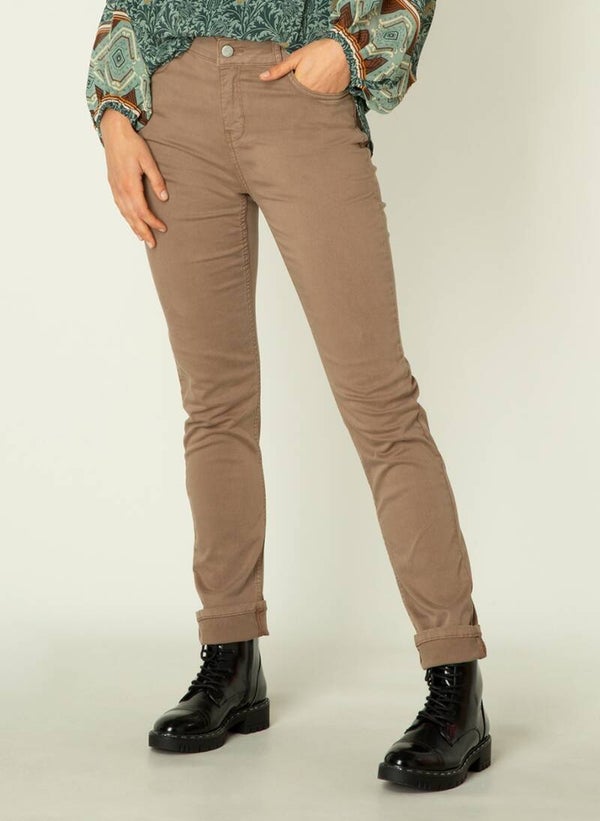 Yest 5 pocket jeans - Mell taupe