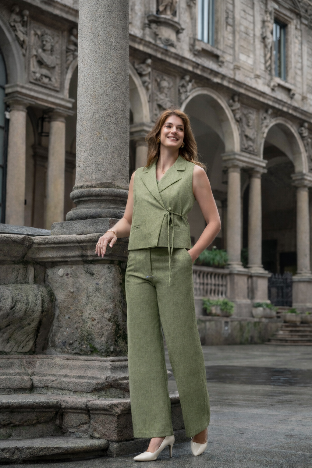 Elvira Gilet Zenzi - Khaki