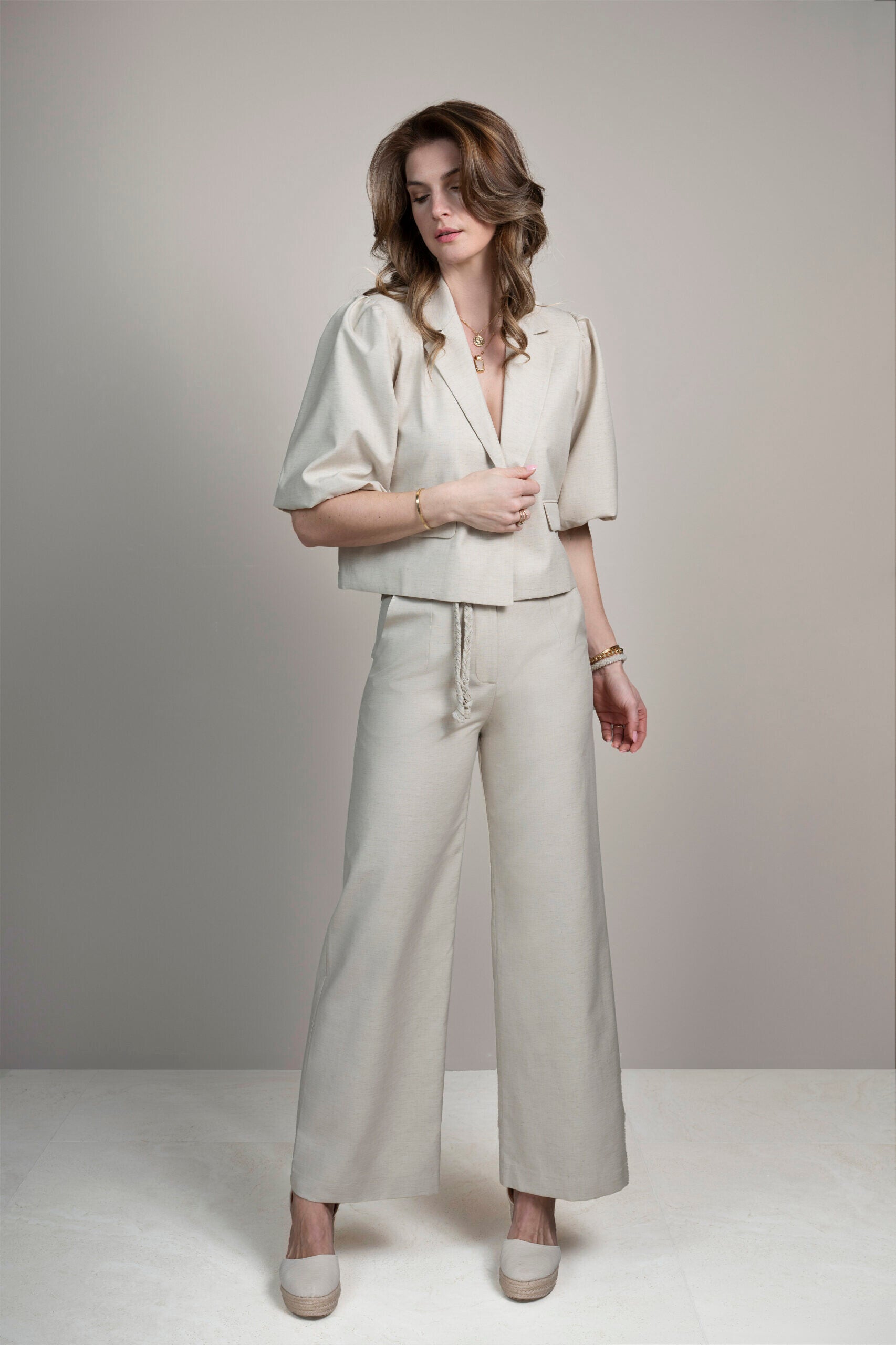 Elvira Broek Yara - Sand Linen