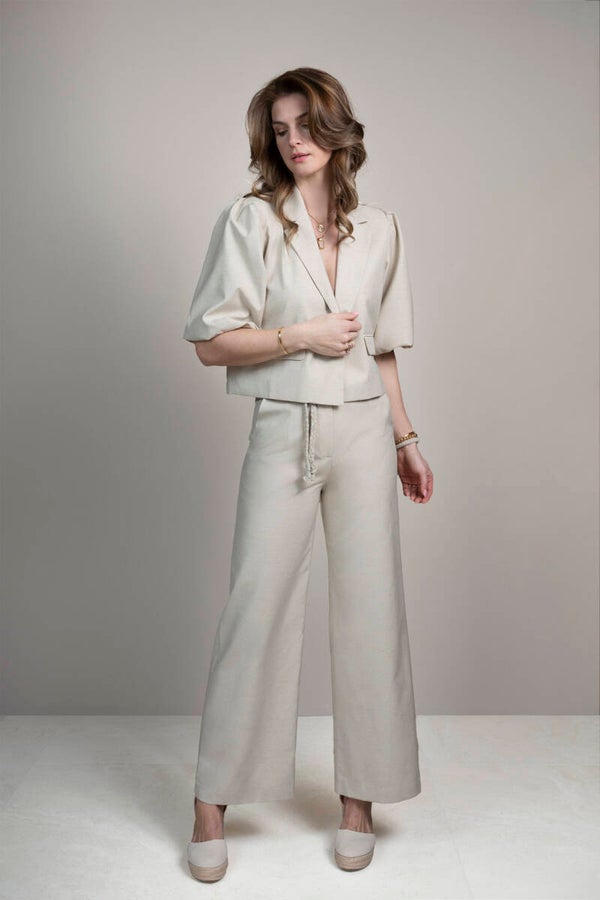 Elvira Broek Yara - Sand Linen