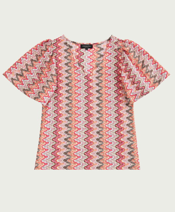 Elvira Top Lize - Pink Wave