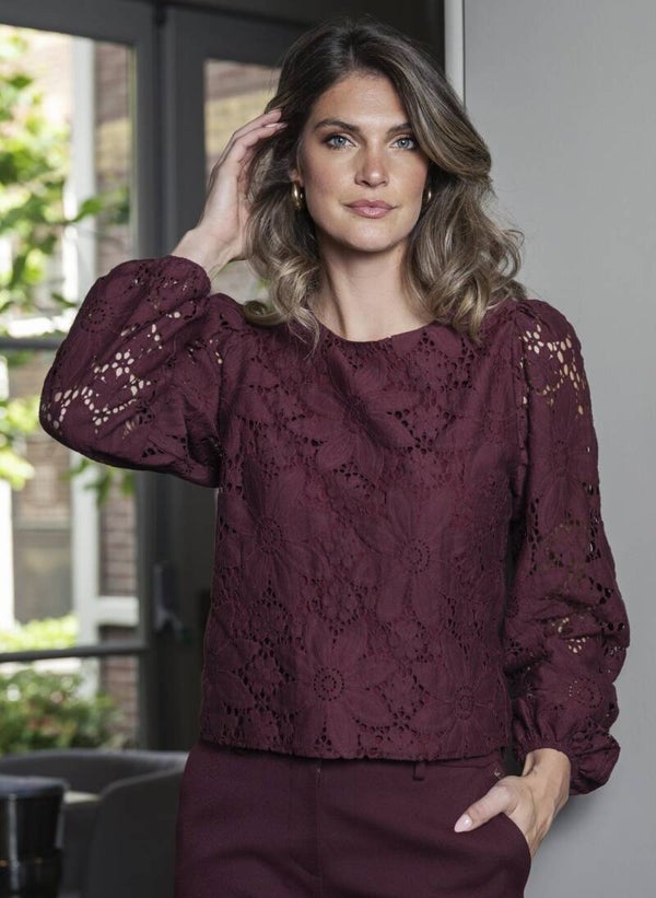 Elvira Top Charlie - Burgundy