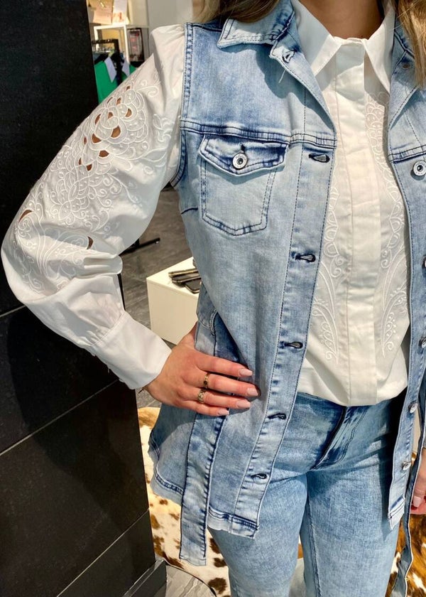 Elvira Gilet - Keri Washed Blue