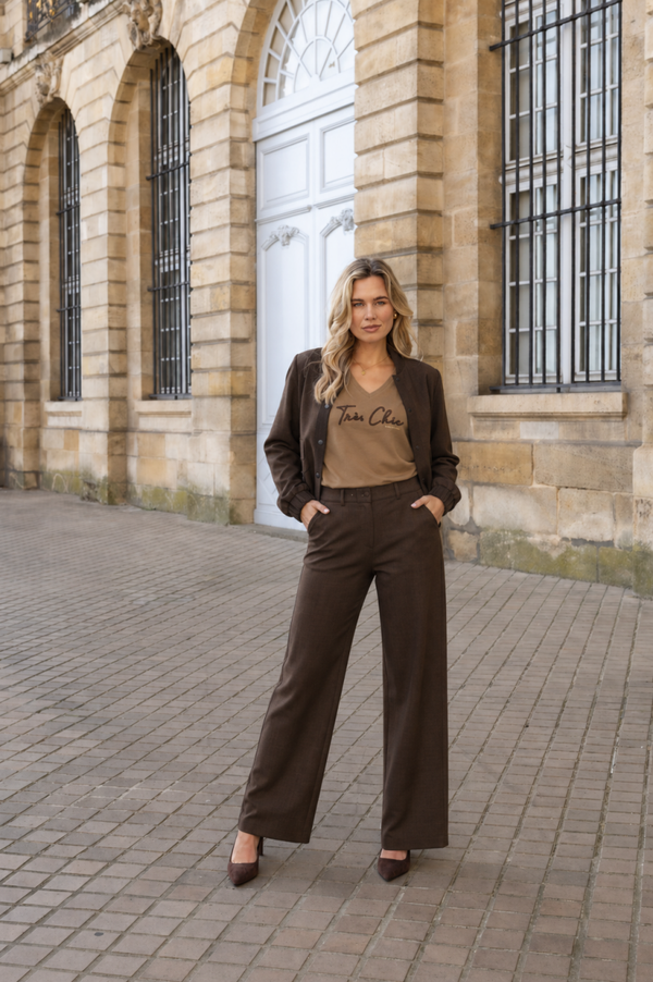 Elvira Broek Riley - Dark Coffee Zigzag