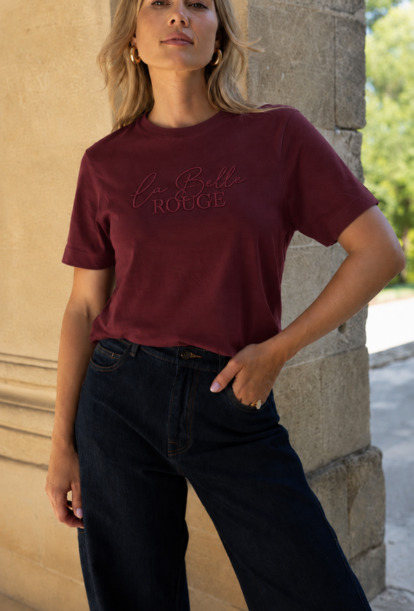 Elvira T-shirt Belle - Merlot