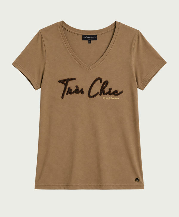 Elvira T-shirt Tres Chic - Cappuccino