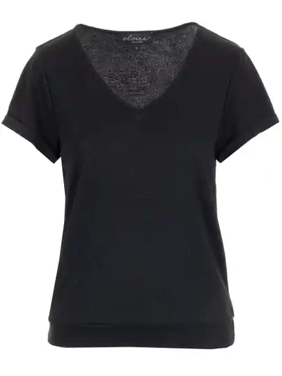 Elvira Top Lelie - Black Sparkle