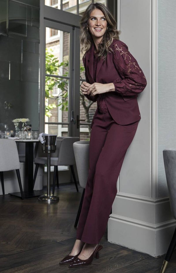 Elvira Broek Beau - Burgundy