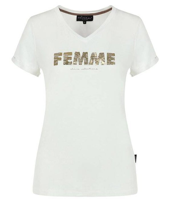 Elvira T-shirt Femme - Off White