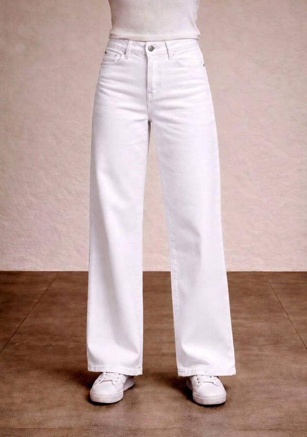 Goodies Jeans - White Wide Leg (DJ 2497-2)
