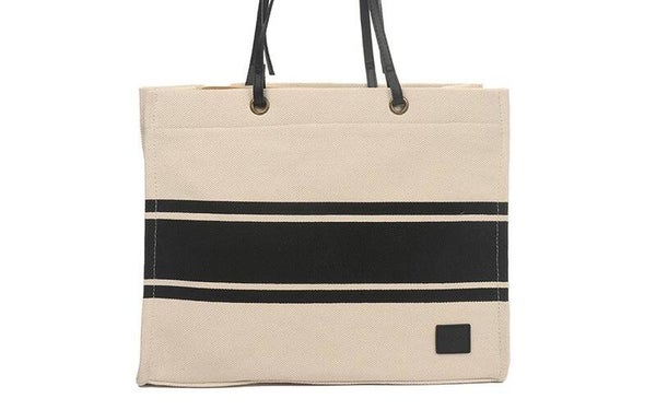 I'm Dutch - Antraciet canvas shopper Luton