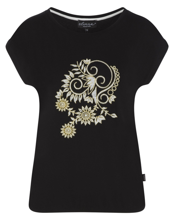 Elvira T-shirt Merel - Black Beauty