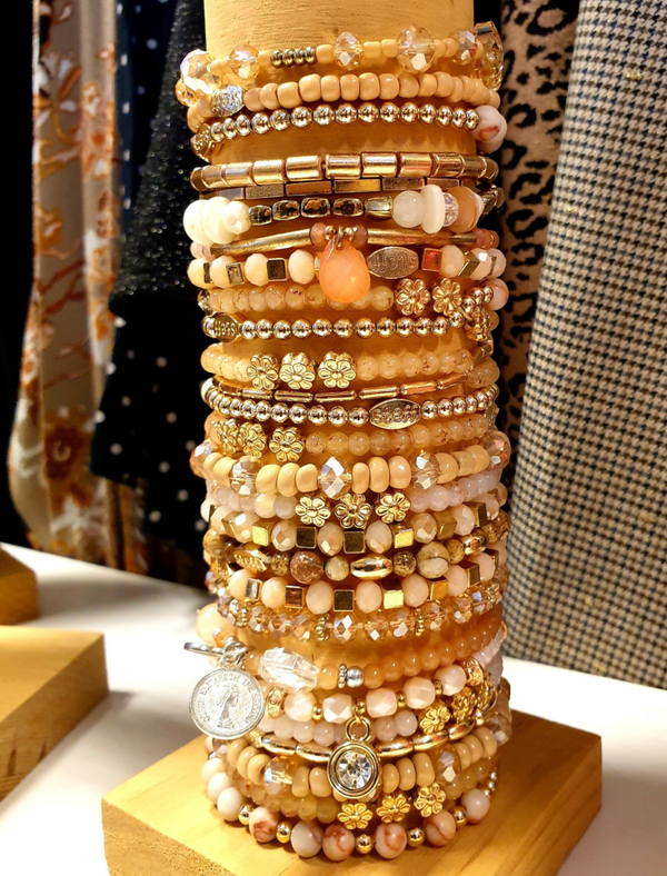 Armbandjes Steff - Goud Naturel - per 3 stuks