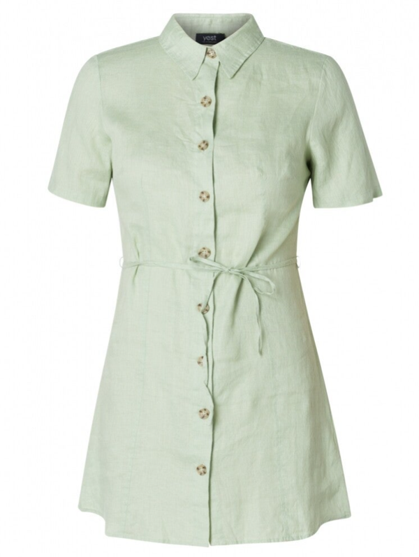 Yest Blouse Iyabo - Soft Olive Linen