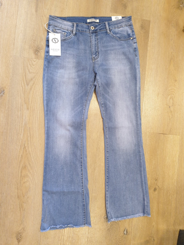 Karostar Jeans - Flared Denim Rits