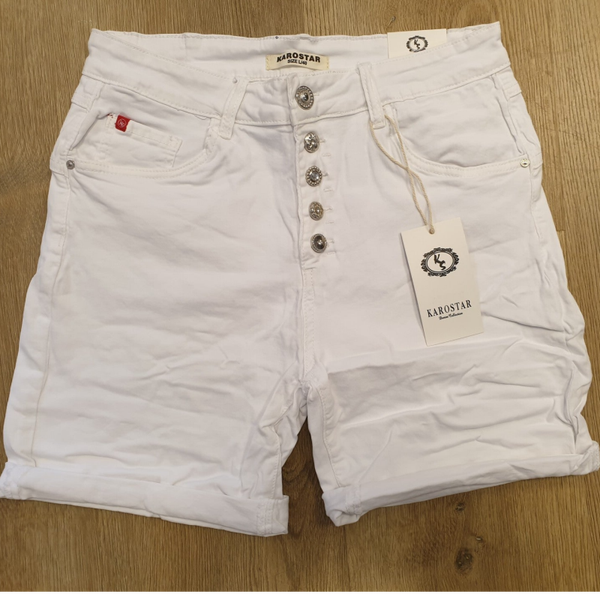 Karostar Shorts - Wit Knopen (KS88104-11)