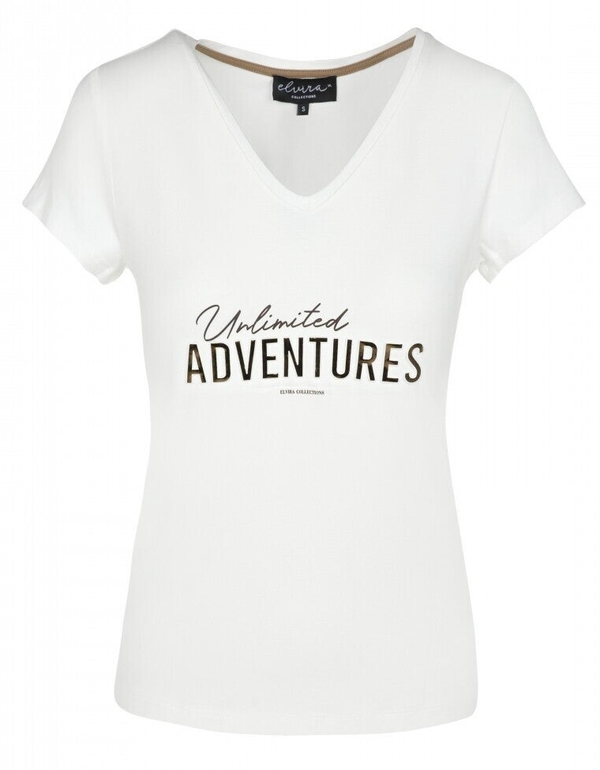 Elvira T-shirt Adventure - Zand Melange