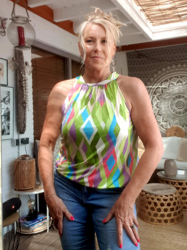 Haltertop - Green & Colors