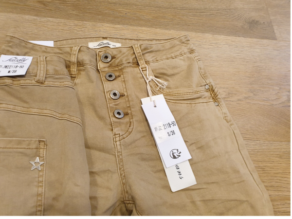 Jewelly Jeans - Camel knopen (JW22118-50)