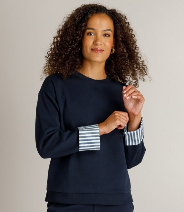 Ivy Beau Sweater Hena - Dark Blue