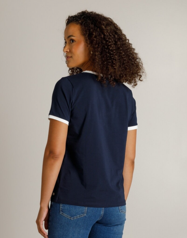 Ivy Beau T-shirt Haylen - Dark Blue Off White