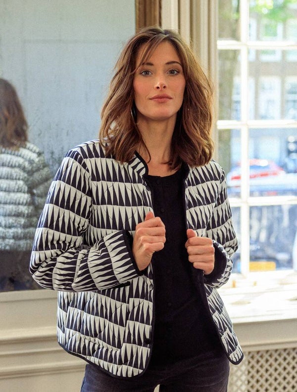 Ivy Beau Jacket Sella - Quilted Black & White