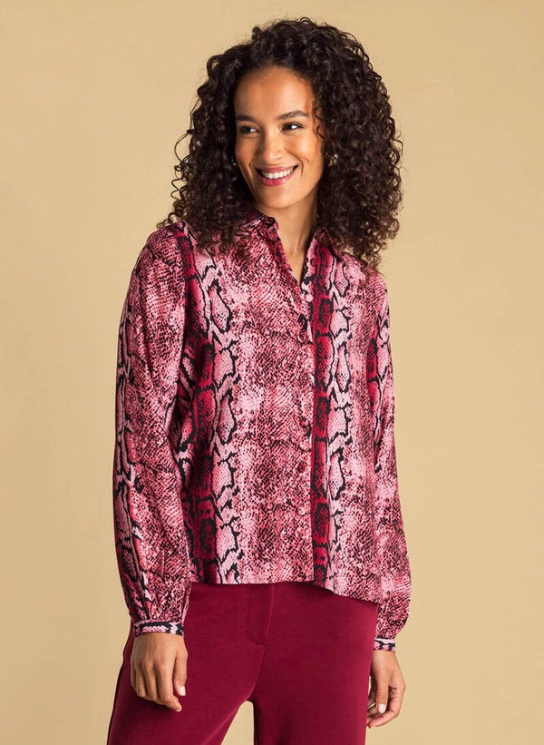 Ivy Beau Blouse Alisha - Dark Red