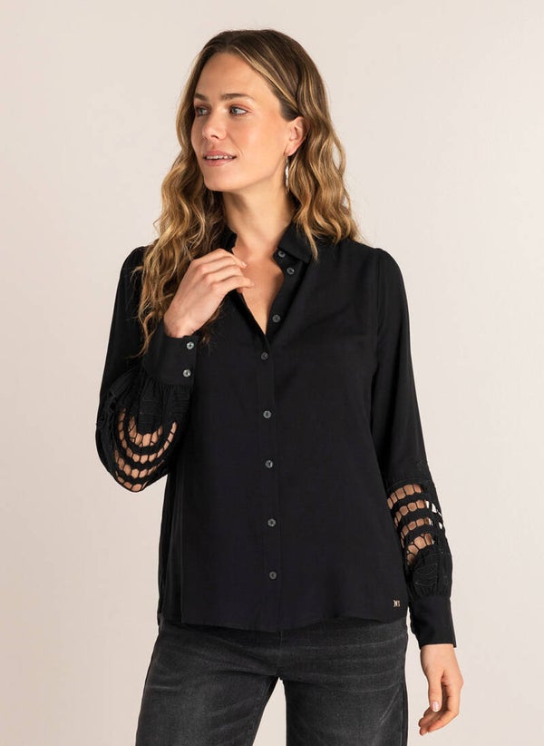 Ivy Beau Blouse Sanny - Zwart