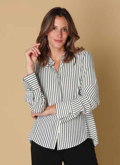 Ivy Beau Blouse Syra - Off White Black