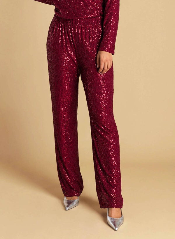 Ivy Beau Broek Alida - Dark Red