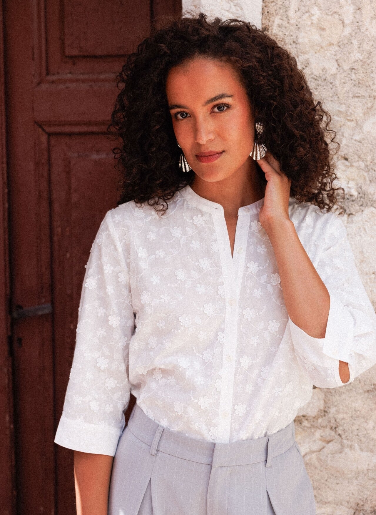 Ivy Beau Blouse Gerdine - White