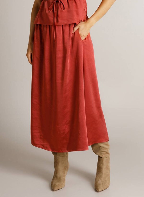 Ivy Beau Rok Dilana - Dark Red