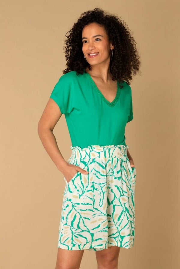 Ivy Beau Shorts Miley - Off White Green