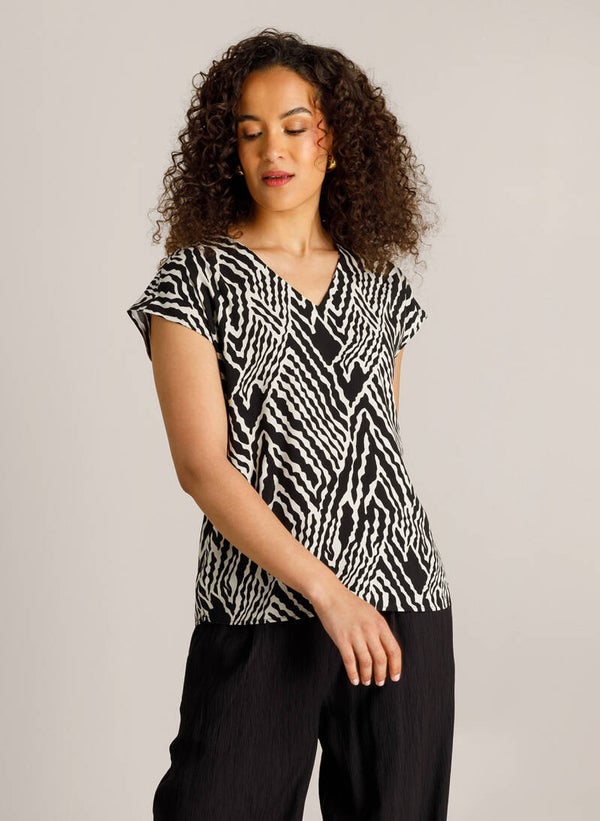 Ivy Beau Top Christy - Black & White