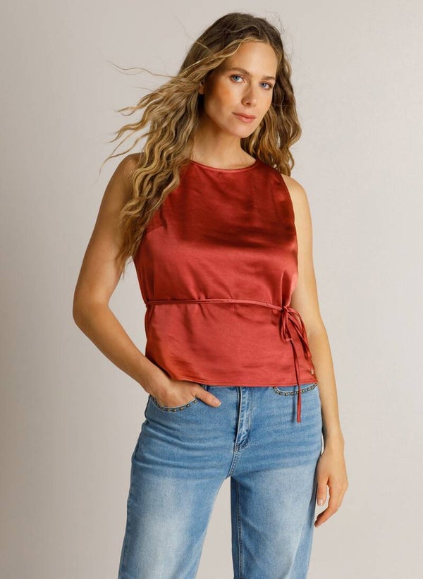Ivy Beau Top Danee - Barn Red