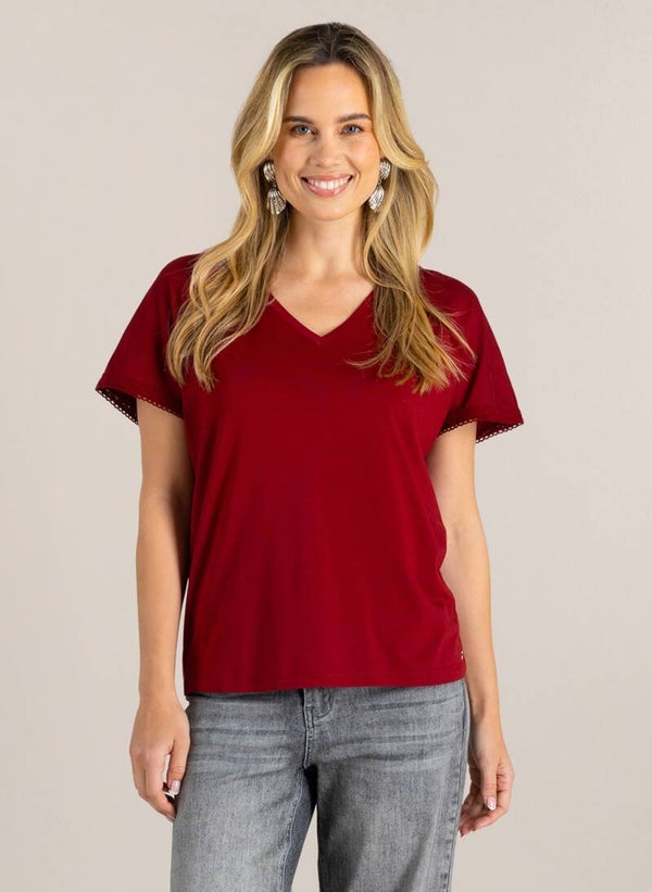 Ivy Beau Top Gennesis - Dark Red