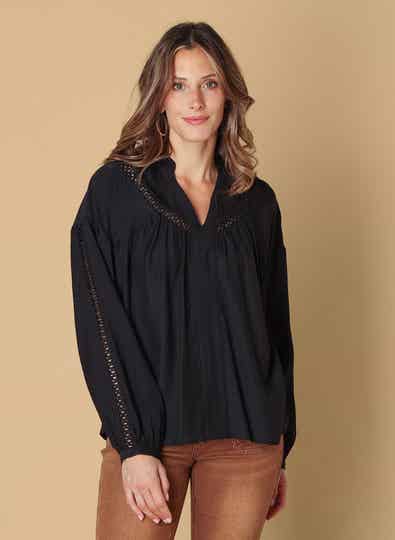 Ivy Beau Blouse Soumia - Black