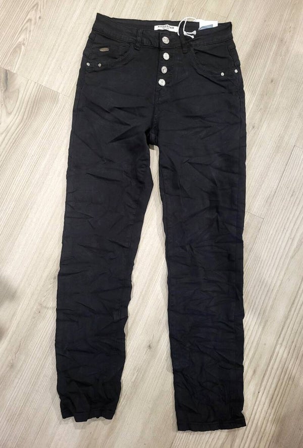 Karostar Jeans - Black Knopen (KM2799-1/K2800-1)