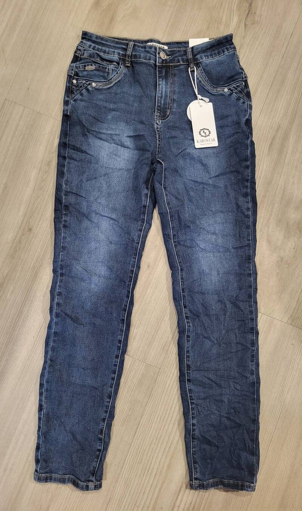 Karostar Jeans - Dark Blue Rits (K3002)
