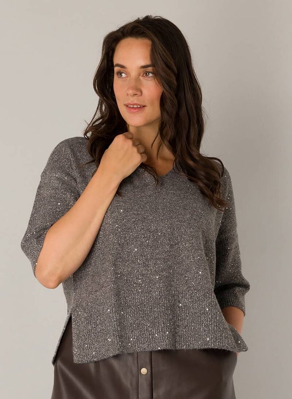 Yest trui Pluck - Grey Silver