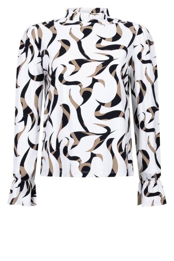 Zoso Blouse Romee - Offwhite Camel