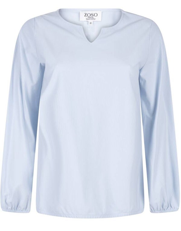Zoso Blouse Bianca - Light Blue Travel