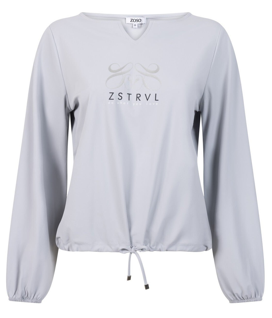 Zoso Blouse Fame - Travel Light Grey Blue