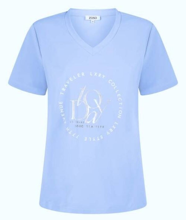 Zoso T-shirt Selma - Travel Blue