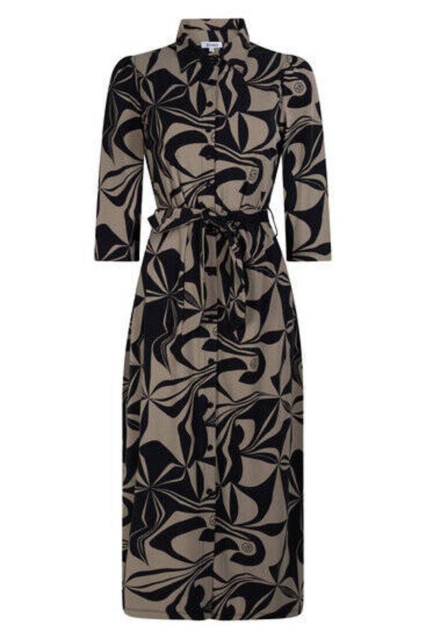 Zoso Jurk Charly - Travelstof Taupe Black