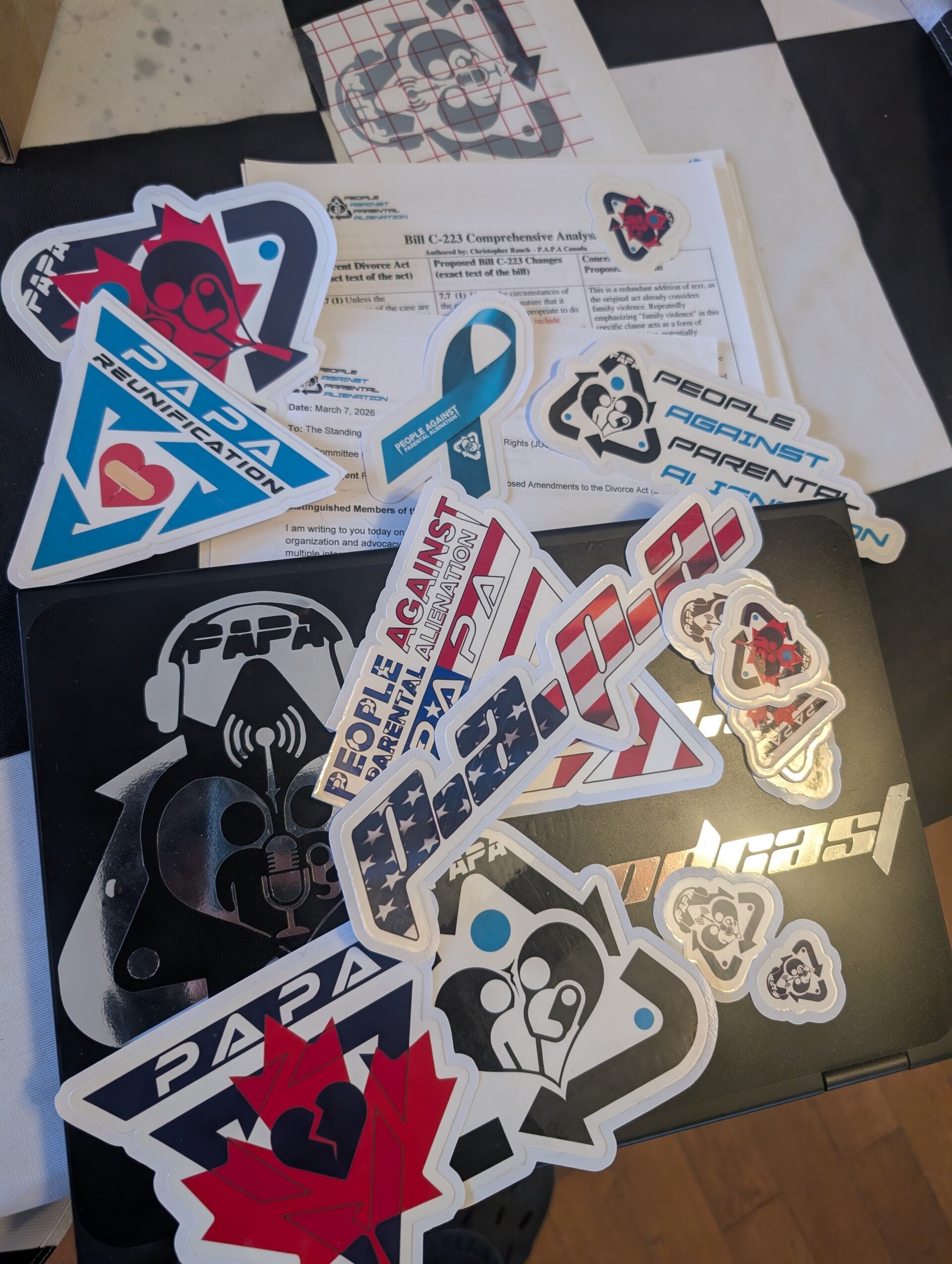 PAPA UV Stickers & Decals