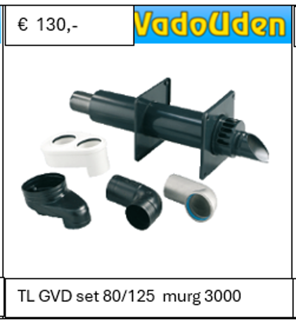 Nefit TL GVD set 80/125 murg 3000 (74542)