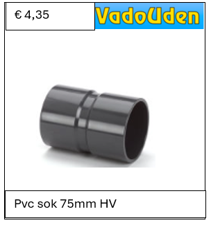 Pvc sok 75mm HV 10 ATO